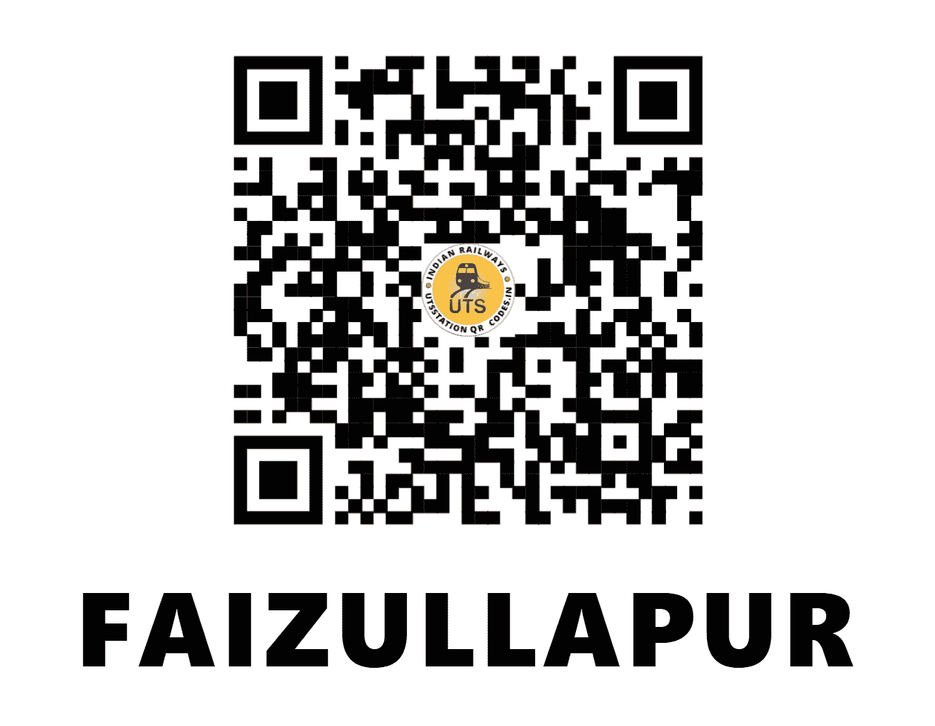 UTS QR Code for FAIZULLAPUR - FYZ (NC - UTTAR PRADESH)